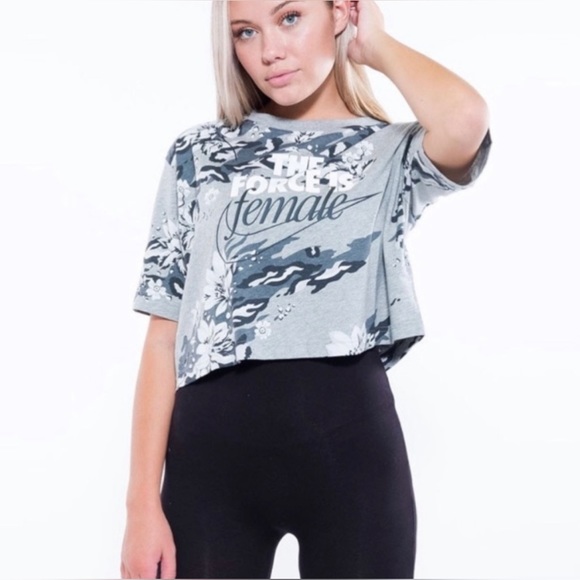 Nike Tops - The Force is Female Nike Cropped Tee